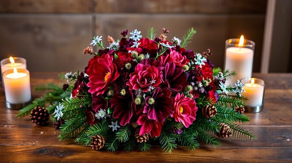 Bouquets de fleurs noël originaux pour des fêtes inoubliables